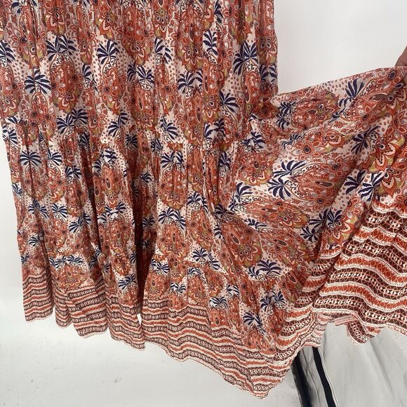 Cara Cara Grace Maxi Sleeveless Palm Medallion Pattern Dress Women's Size M/L - Picture 7 of 9